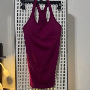 lululemon athletica Magenta Ribbed Tank Top
